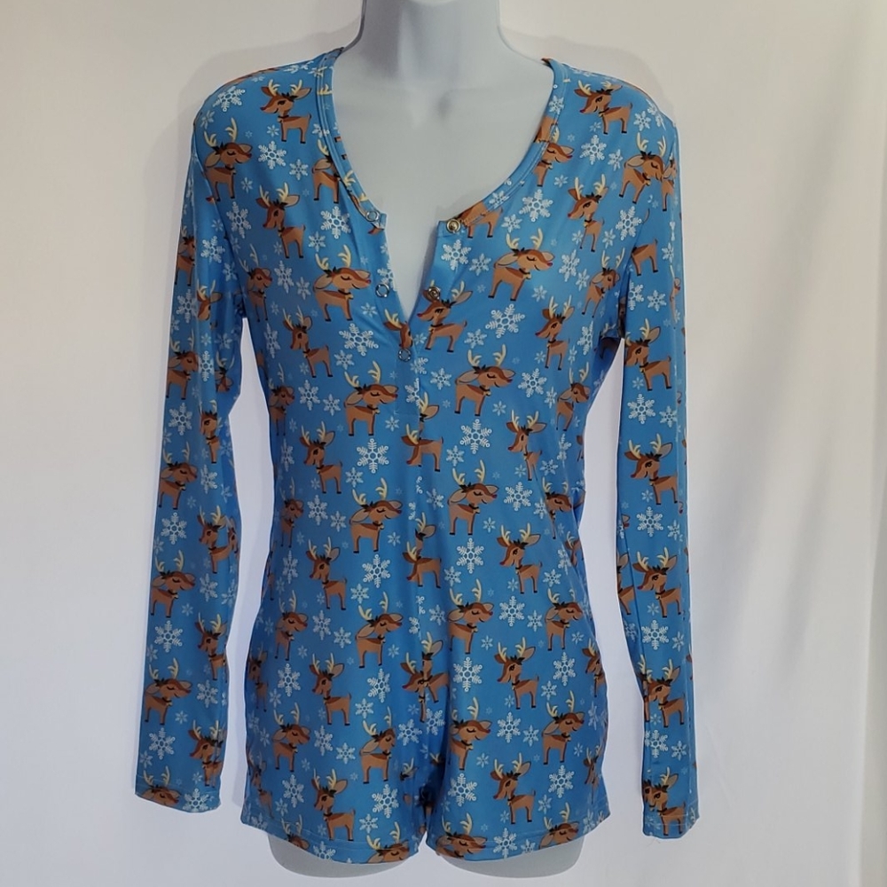 Women's Christmas Romper Size Medium